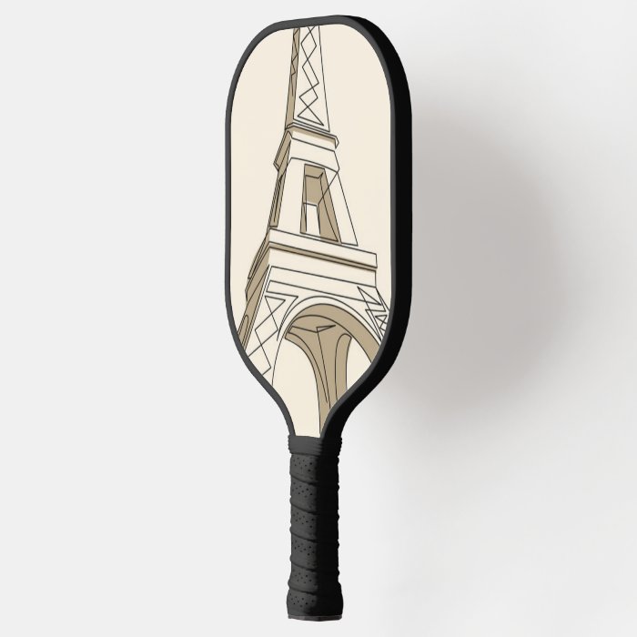 Eiffel Tower Parisian Elegance Pickleball Paddle