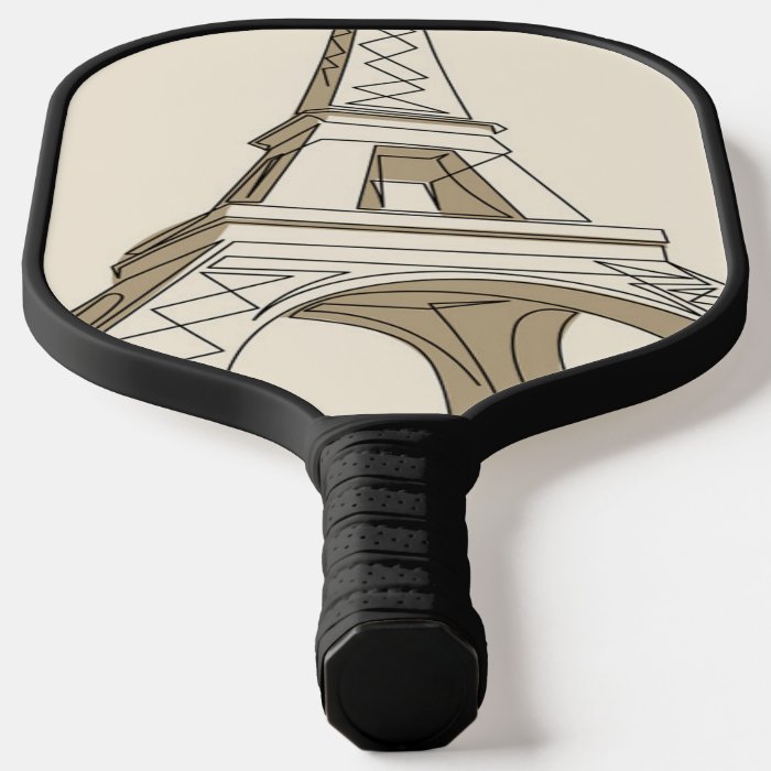 Eiffel Tower Parisian Elegance Pickleball Paddle