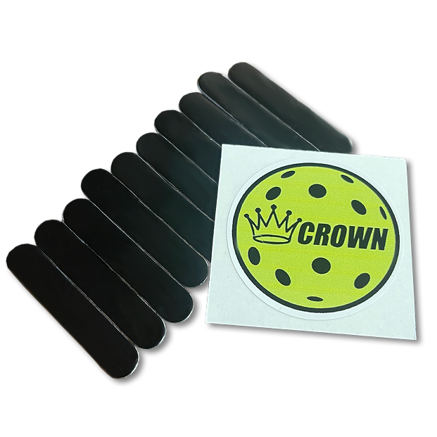 Crown Pickleball Lead Tabs 10 Pack - Black