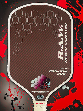 R.A.W. Crimson Idol Pickleball Paddle