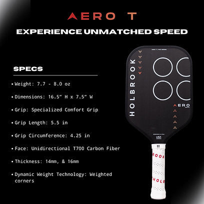 Holbrook Pro - Aero T Pickleball Paddle