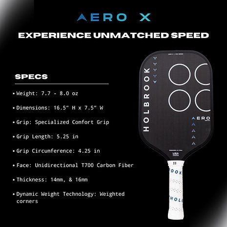 Holbrook Pro - Aero X Pickleball Paddle