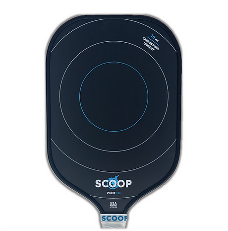 Scoop Pilot 1.0 Elongated Pickleball Paddle - Black