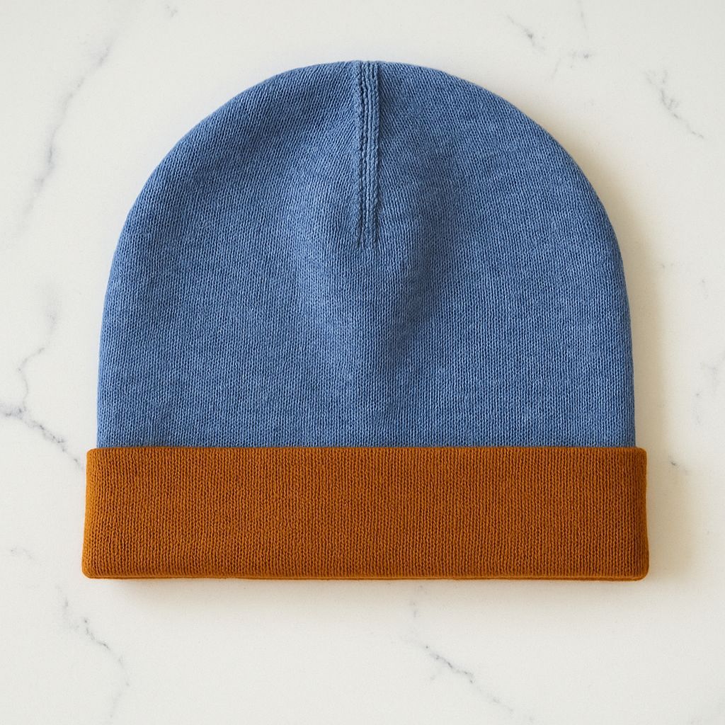 Blue Cashmere Unisex Beanie