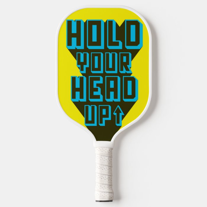 Motivational Quote Pickleball Paddle