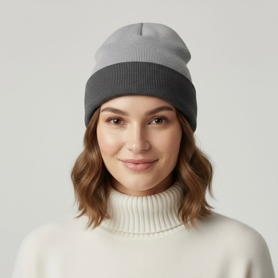 Gray Cashmere Unisex Beanie