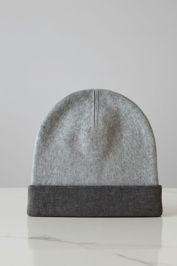 Gray Cashmere Unisex Beanie