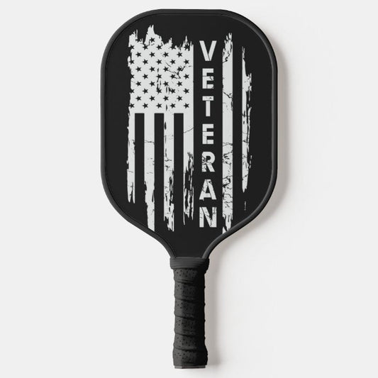 American Flag Veteran Patriotic Pickleball Paddle